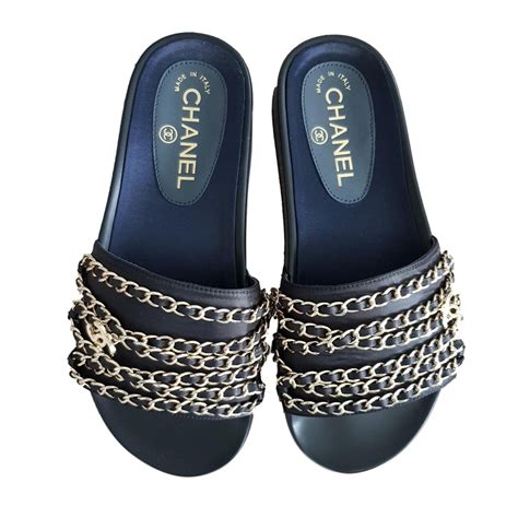 sandali con strappi chanel|Chanel sandals official site.